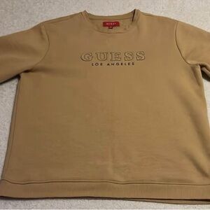 Guess Men's Beige Crewneck Sweater
